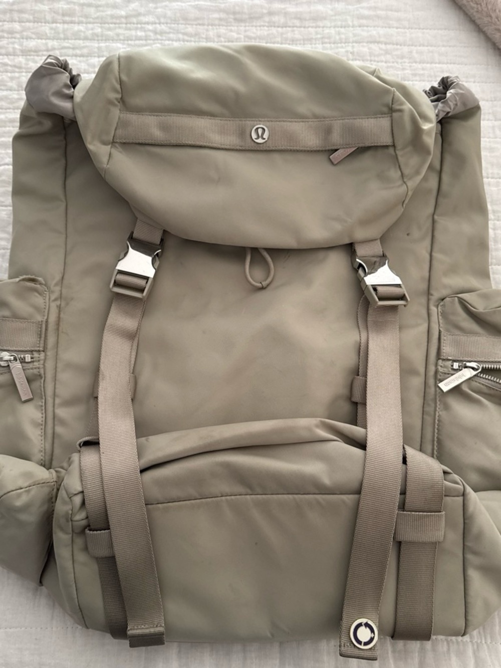 lululemon athletica wanderlust Backpack in tan